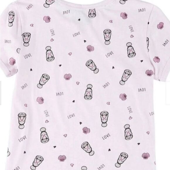 CHUBBY MERMAIDS Juniors Short Sleeve Top Medium - Picture 5 of 7